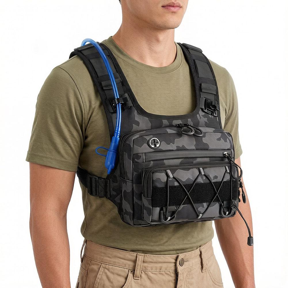 Cycling Gear Pack - Running Chest Pack Hydration Vest For