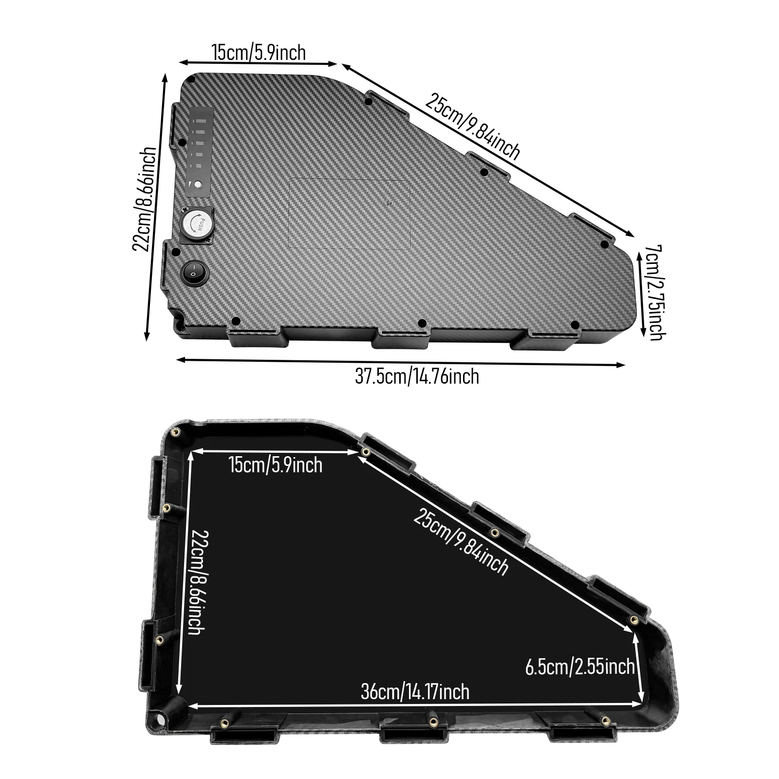 Triangle Battery Case Fit 80PC - Cycle Zone recension och pris