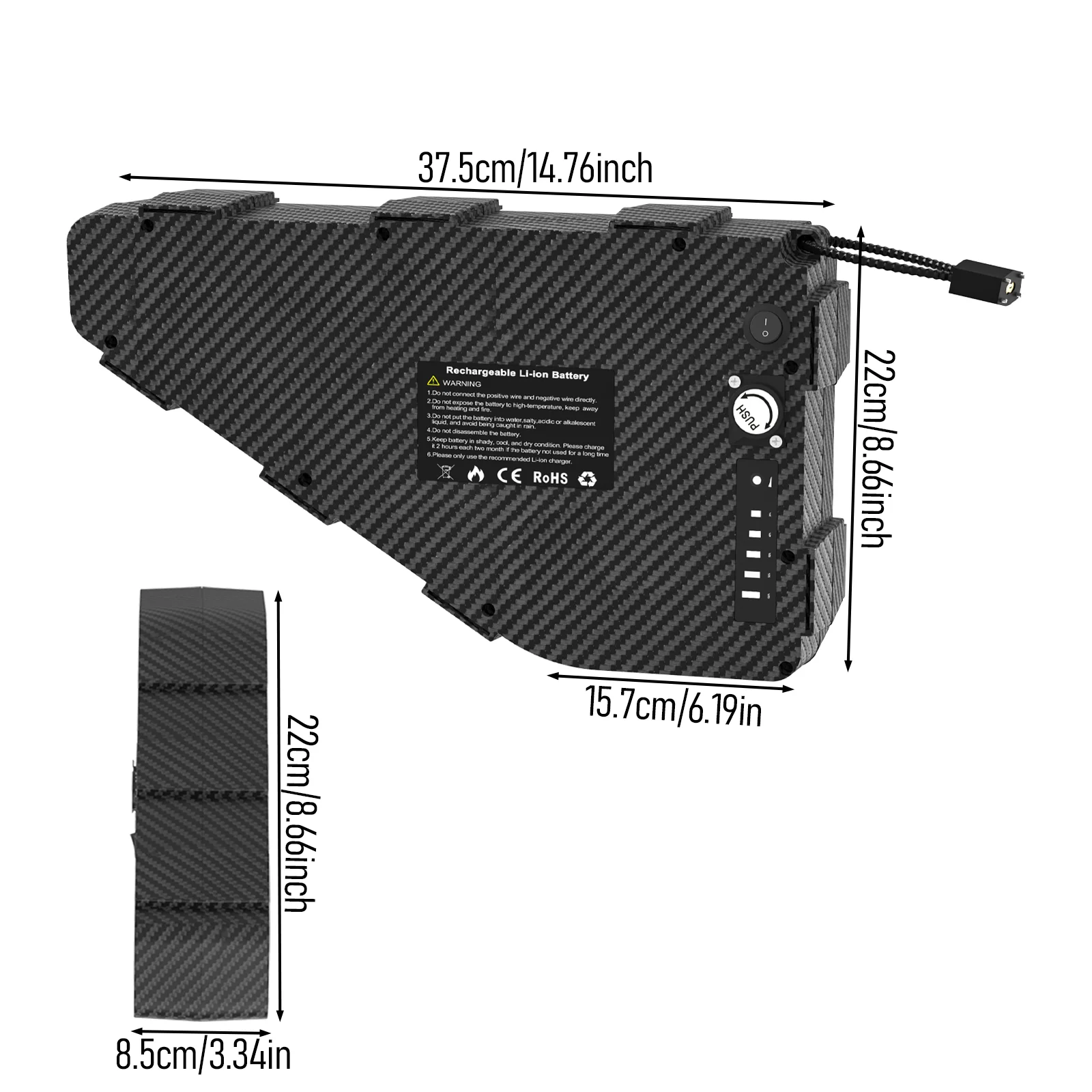 Triangle Battery Case Fit 80PC - Cycle Zone recension och pris