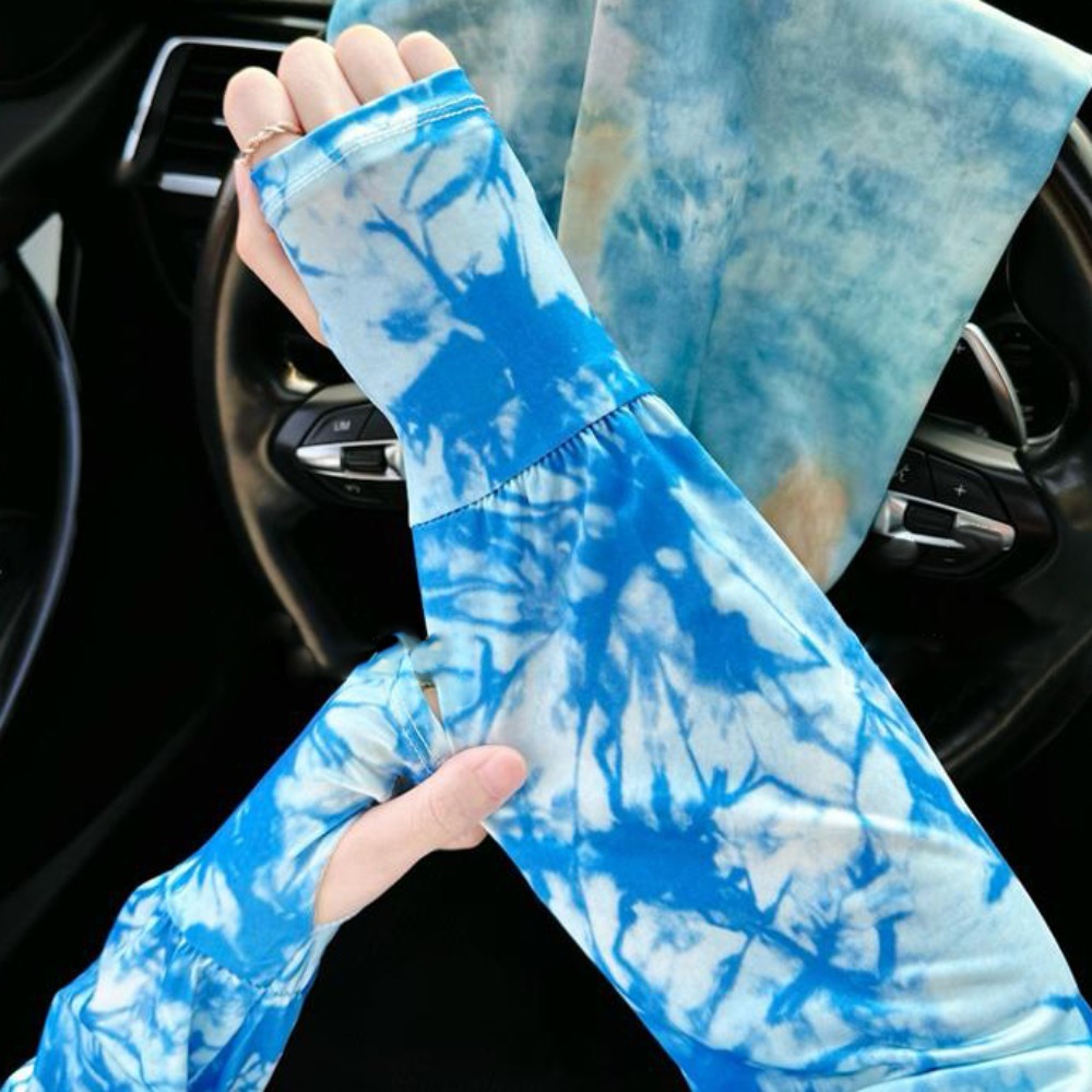 Tie Dyeing Long Ice Silk Sleev - Cycling Gloves recension och pris