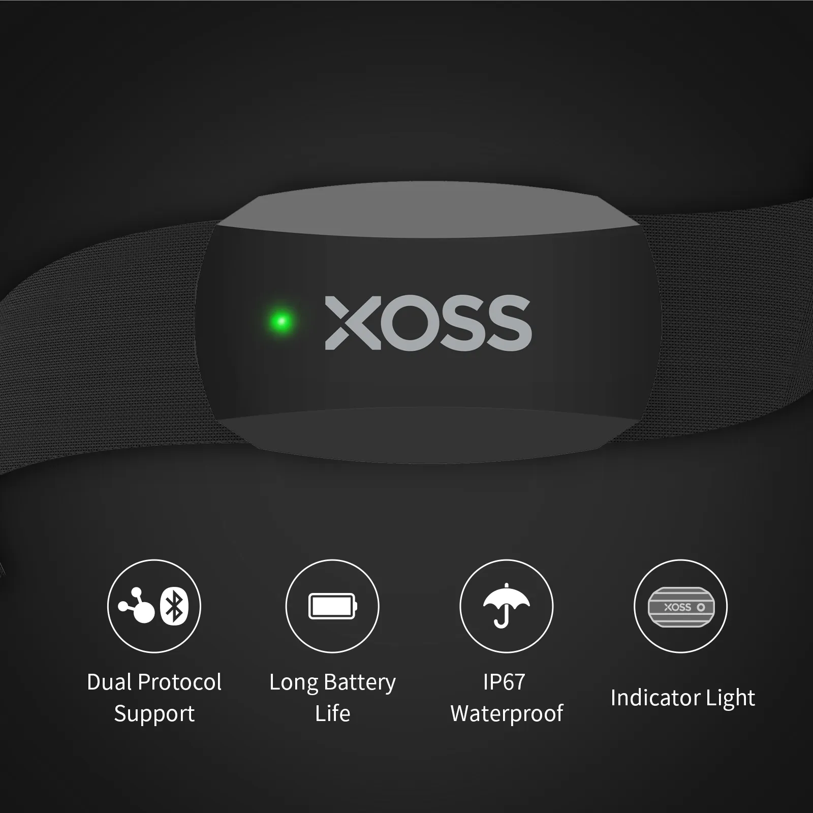 XOSS X2 Chest Strap Heart Rate - Cycling Heart Rate Monitor recension och pris