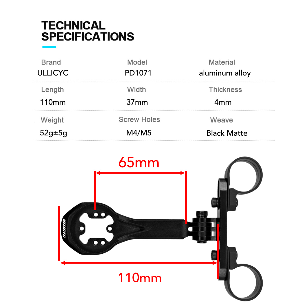 ULLICYC Aluminium Bike Compute - Cycling Gear Mount recension och pris