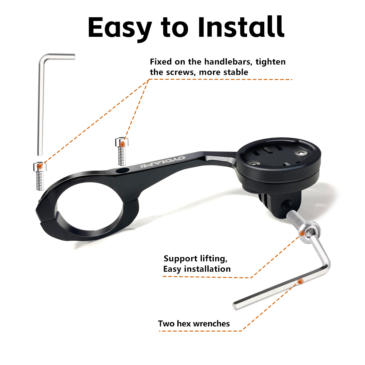 Aluminium Alloy Headlight Moun - Cycling Gear Mount recension och pris