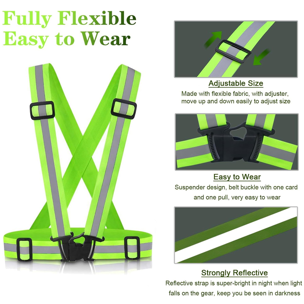 1Pcs Night Running Vest High V - Cycling Gear Vest recension och pris