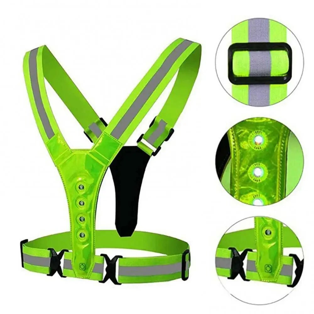 LED Running Vest Reflective Gl - Cycling Gear Vest recension och pris