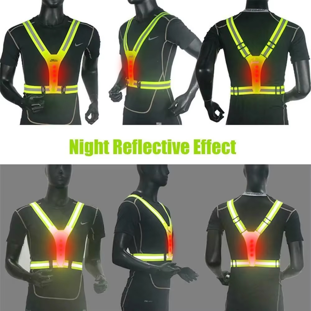 LED Running Vest Reflective Gl - Cycling Gear Vest recension och pris