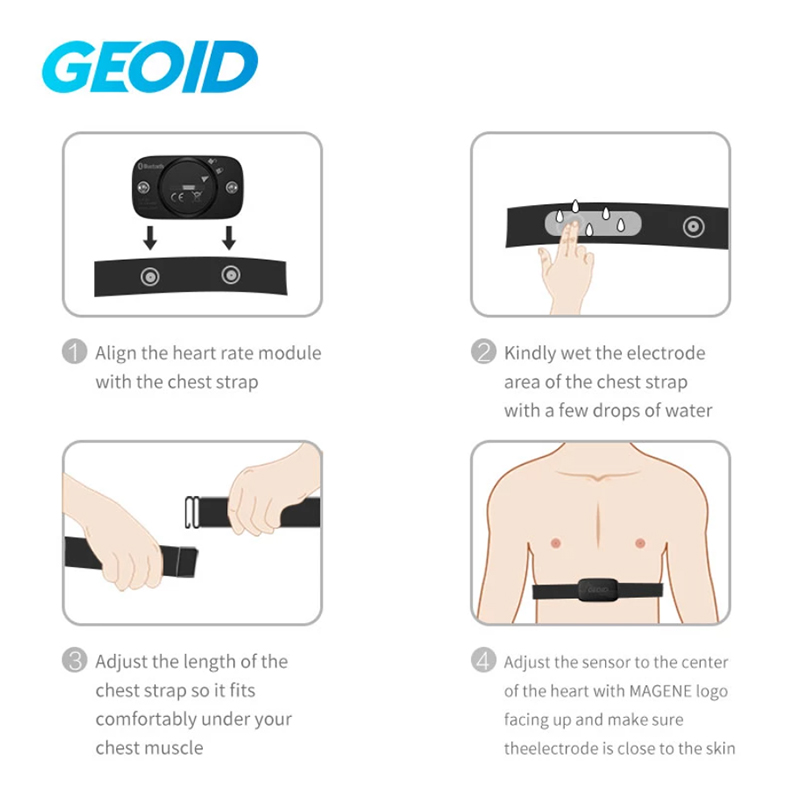 GEOID HS500 Heart Rate Strap S - Cycling Heart Rate Monitor recension och pris