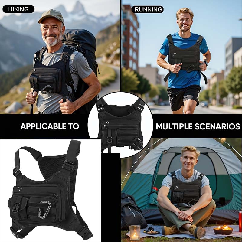 Unisex Tactical Outdoor Chest  - Cycling Gear Vest recension och pris