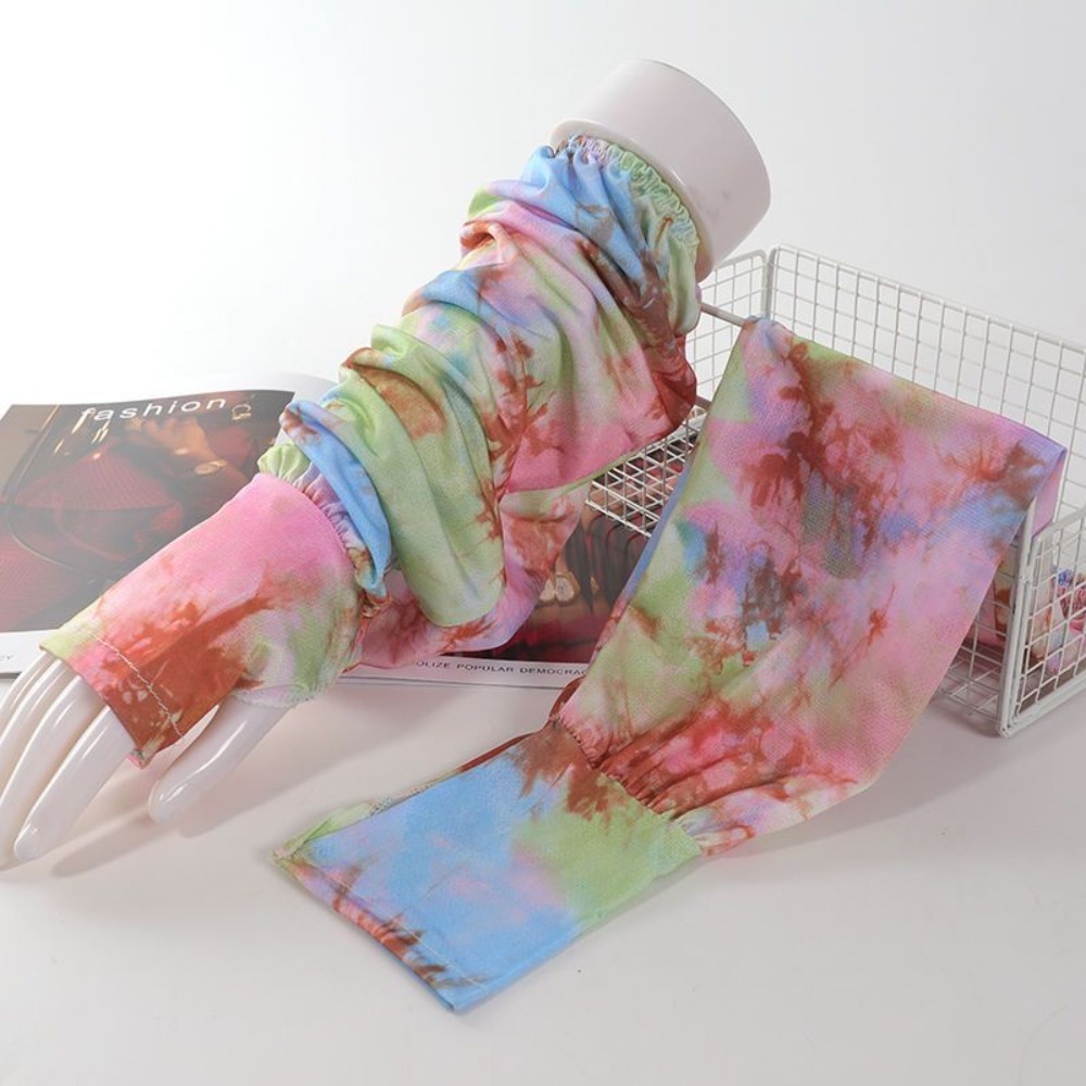 Tie Dyeing Long Ice Silk Sleev - Cycling Gloves recension och pris